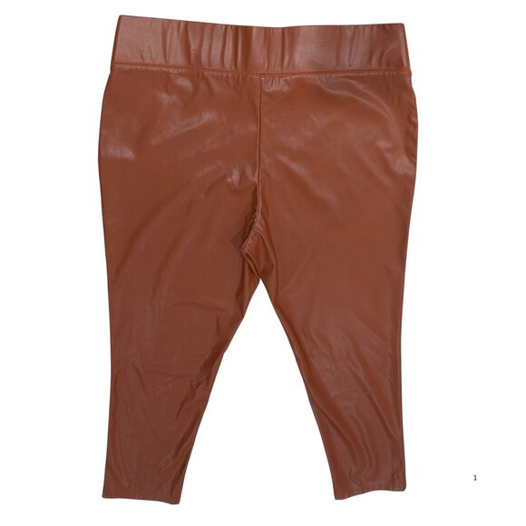 💗 Morgan Taylor Faux Leather Leggings – Size 3X – NW0T - Picture 3 of 5